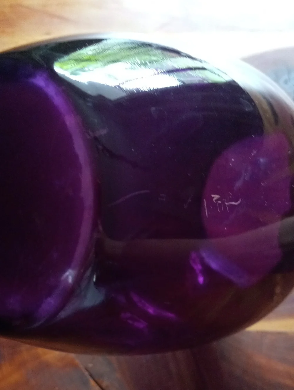 Purple Glass Vase - Unbranded Elegant Home Accent